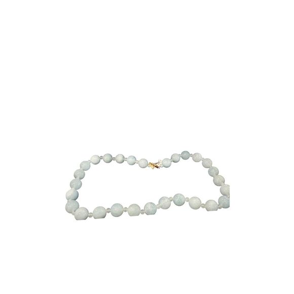 New EFFY Jade Bead 18” Statement Necklace 14K Yellow Gold Clasp - Picture 2 of 3